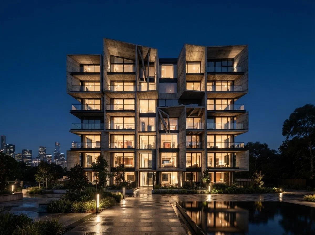 Residential building under construction using Naydo Keystone blocks